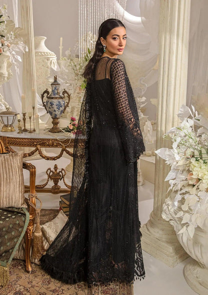 Elaf Premium | Evara Formals 24 | EFE-05 MAJESTY - Designer Dress with Intricate embroidery and embellishments. Shop elegent wedding dress at Maria Faisal.