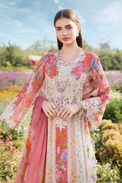 Maria B | M Prints 25 | MPT-2509-B by Maria Faisal - Registered Vendor of : Maria B - type : Ladies Clothes - 100% original wedding dresses