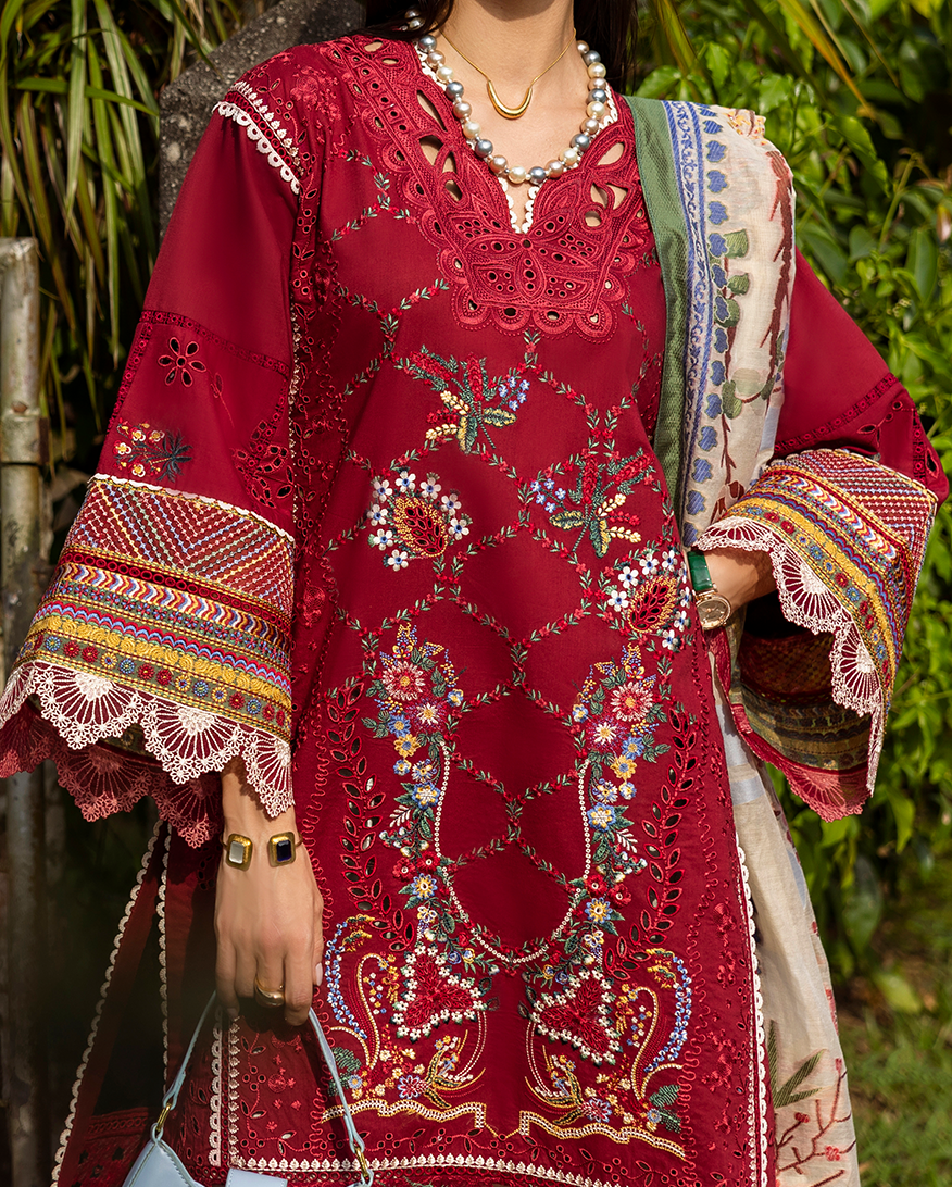 Esmel | Mon Tresor Luxe Lawn 26 | Merci Pour Tout - Luxury Dress - available at Maria Faisal in UK and USA.