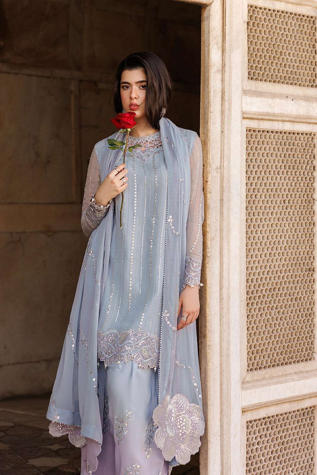 Vanya | Virsa Formals | ED-016 - Formal Dress - available at Maria Faisal in UK and USA.