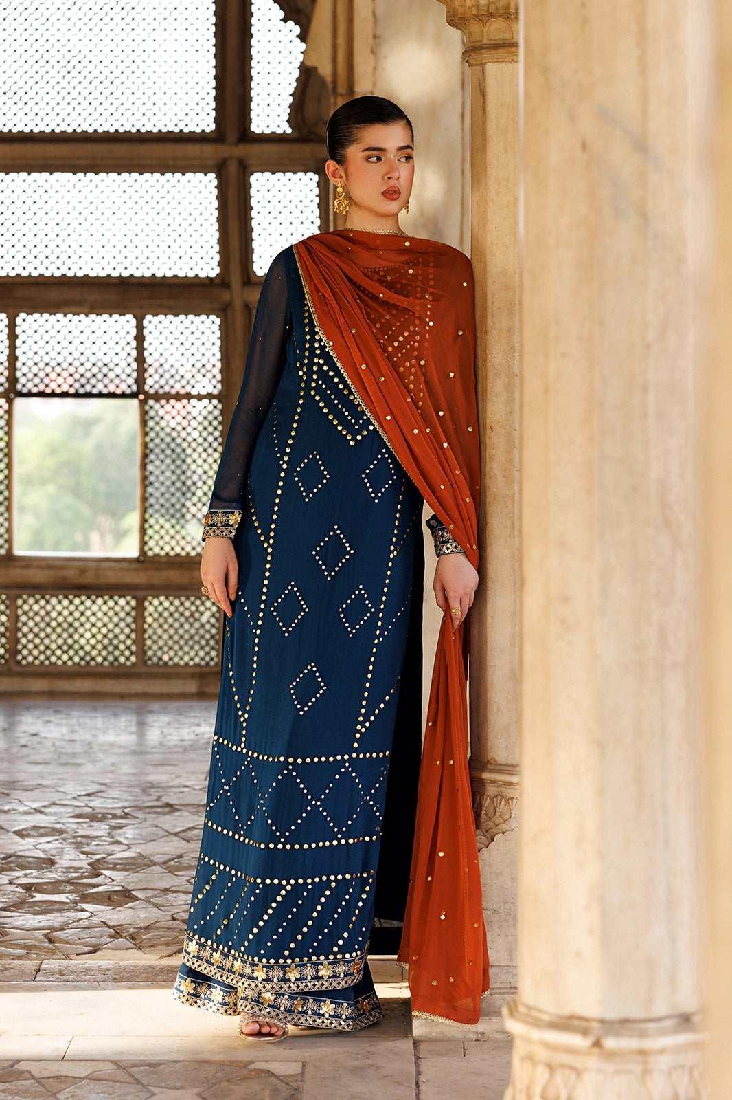 Vanya | Virsa Formals | ED-011 - Formal Dress - available at Maria Faisal in UK and USA.