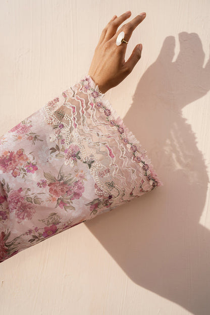 Baroque | Luxury Pret 24 | LAWN UF-592 - Designer Dress with Intricate embroidery and embellishments. Shop elegent wedding dress at Maria Faisal.