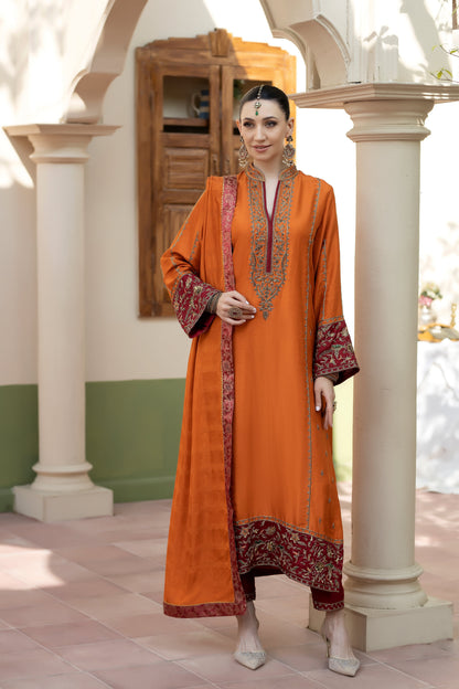 Purple Haze | Suraya Edit | KYRA - Luxury Dress - available at Maria Faisal in UK and USA.