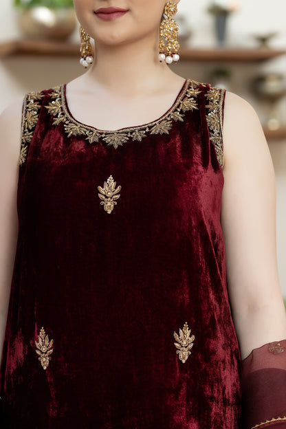 Purple Haze | Suraya Edit | SAHAR - Luxury Dress - available at Maria Faisal in UK and USA.
