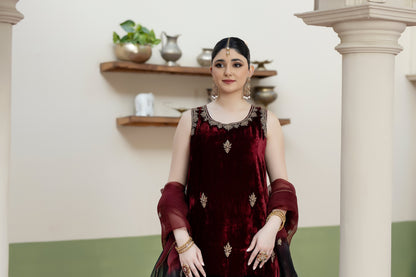 Purple Haze | Suraya Edit | SAHAR - Luxury Dress - available at Maria Faisal in UK and USA.