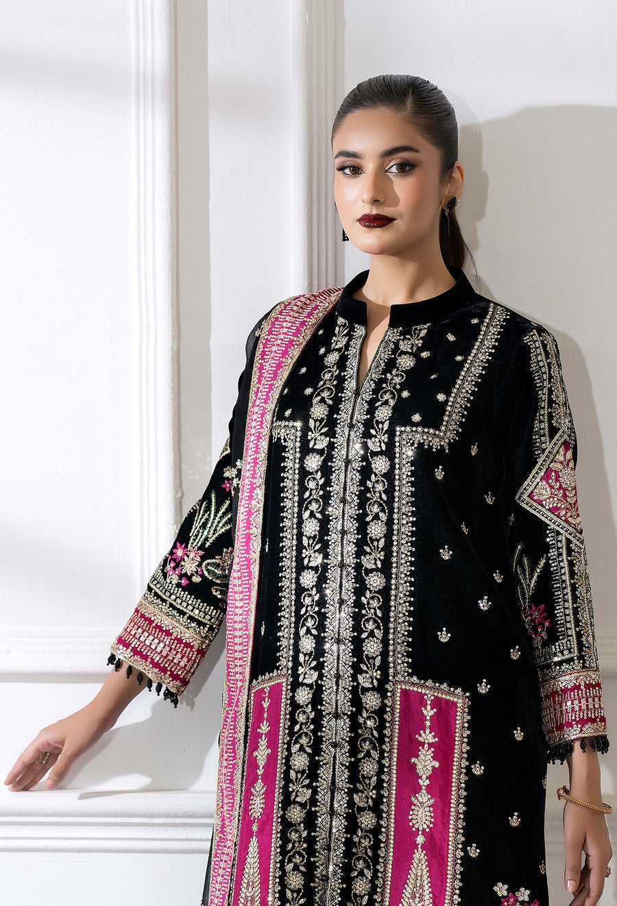 Adans Libas | Velvet 25 | VELVET 7782 - Formal Dress - available at Maria Faisal in UK and USA.