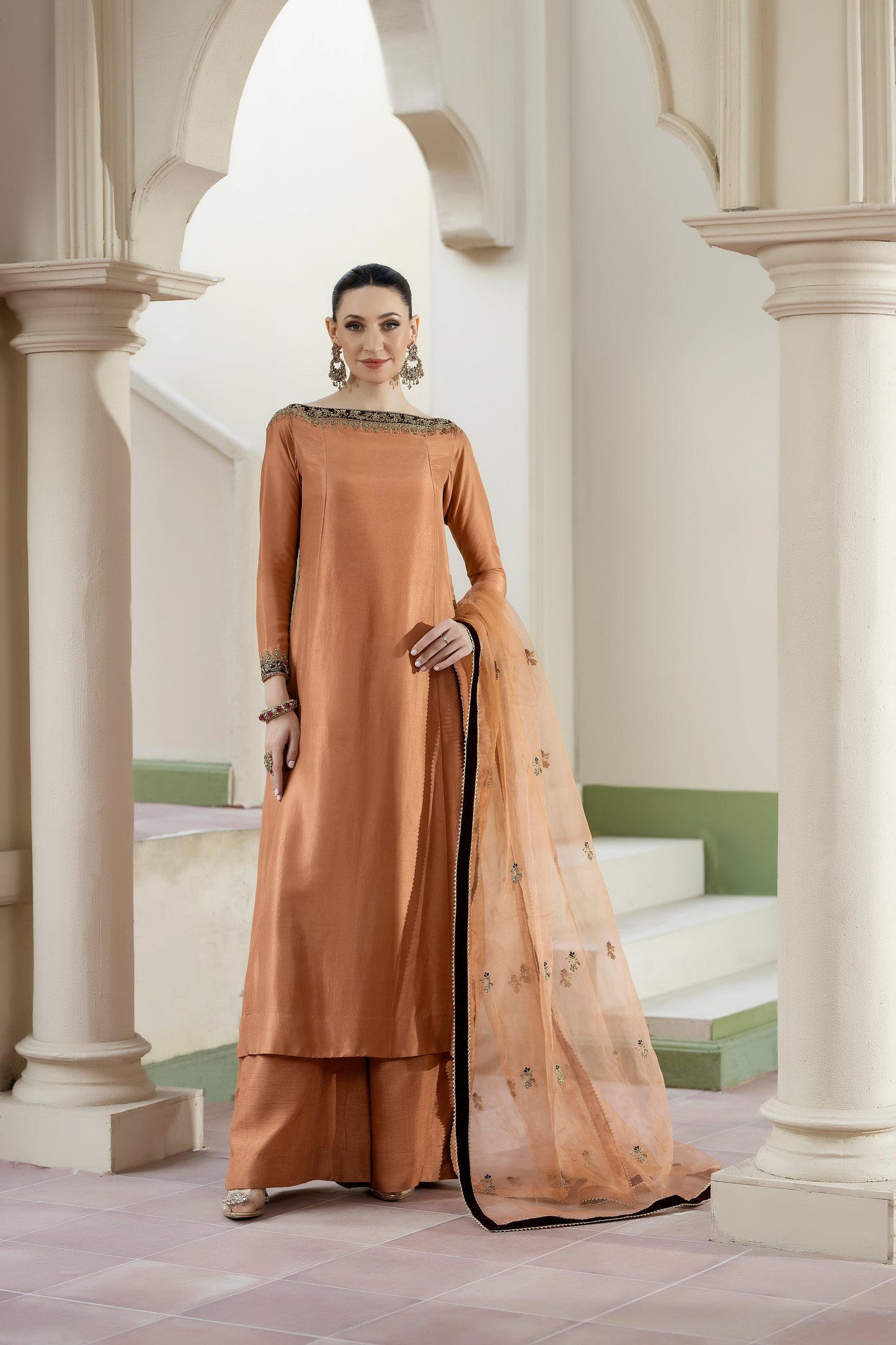 Purple Haze | Suraya Edit | FARRIN - Luxury Dress - available at Maria Faisal in UK and USA.