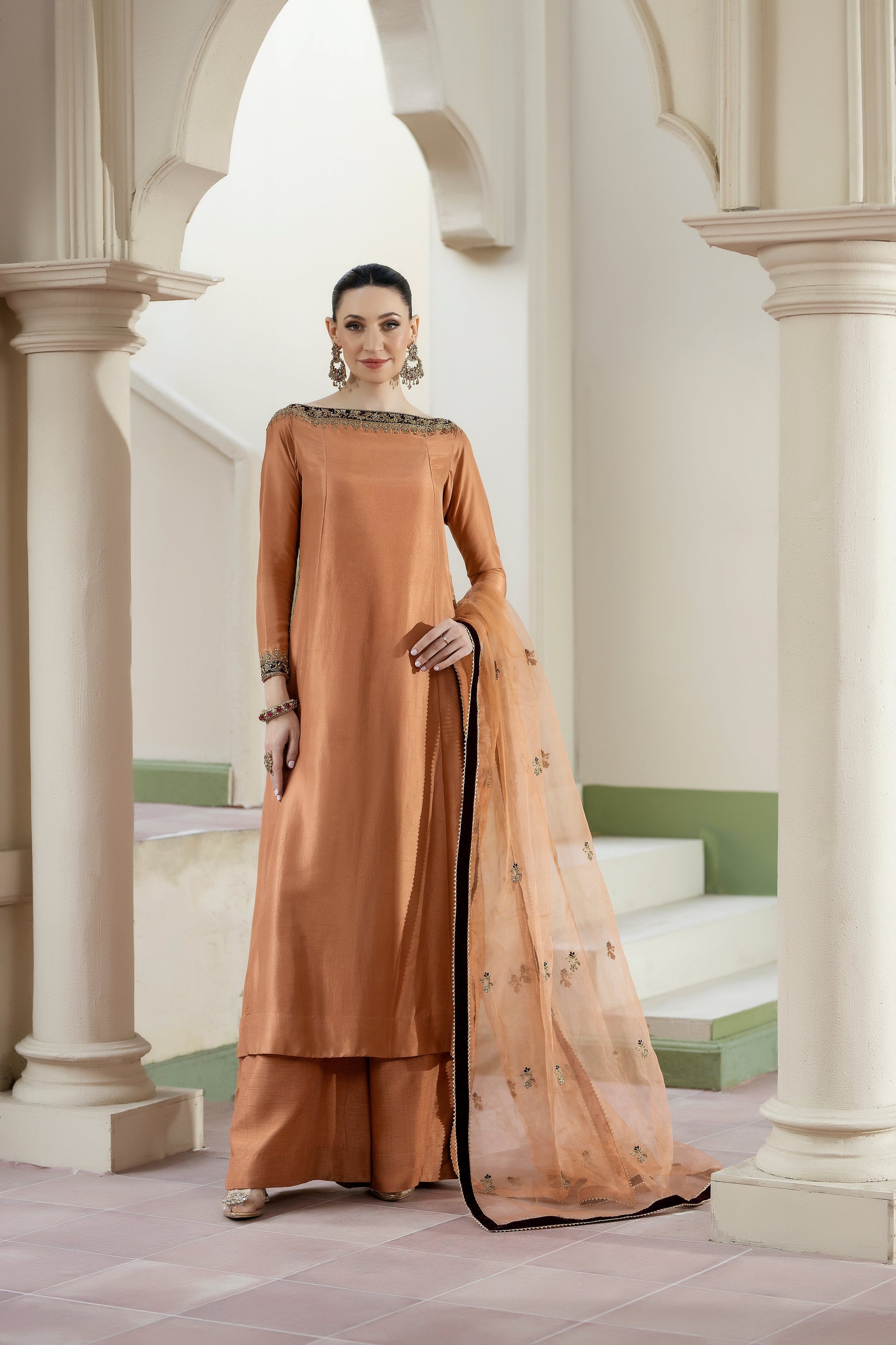 Purple Haze | Suraya Edit | FARRIN - Luxury Dress - available at Maria Faisal in UK and USA.