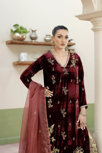 Purple Haze | Suraya Edit | YASNA - Luxury Dress - available at Maria Faisal in UK and USA.