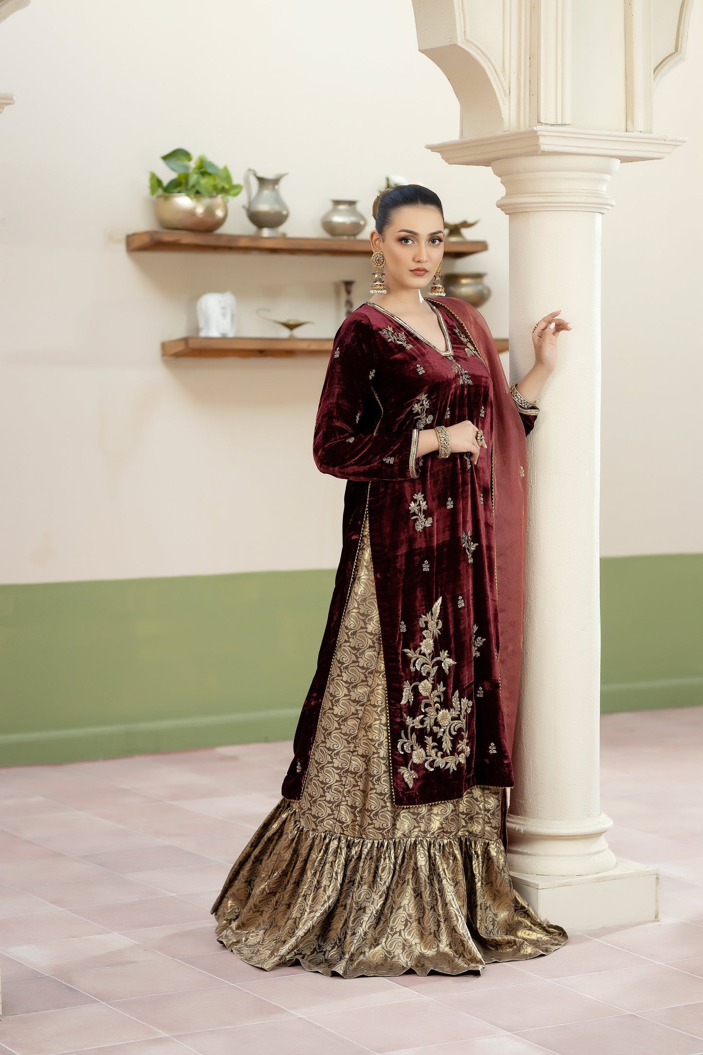 Purple Haze | Suraya Edit | YASNA - Luxury Dress - available at Maria Faisal in UK and USA.