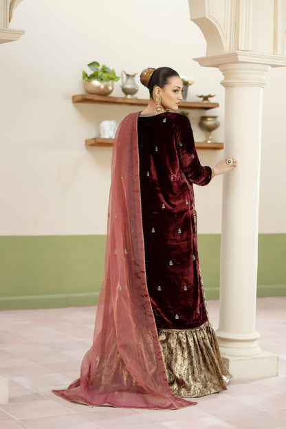 Purple Haze | Suraya Edit | YASNA - Luxury Dress - available at Maria Faisal in UK and USA.