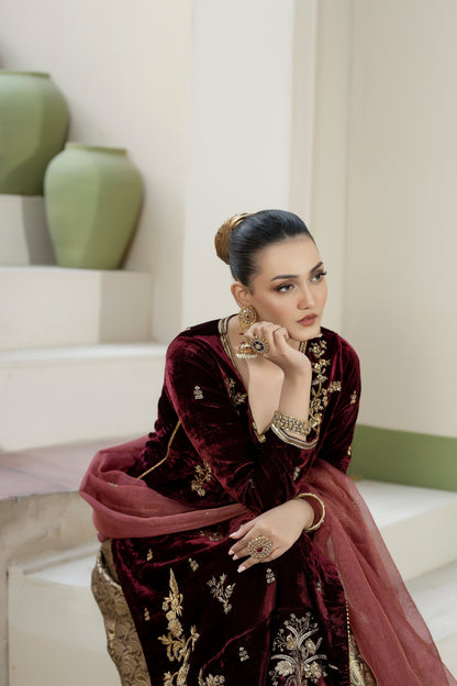 Purple Haze | Suraya Edit | YASNA - Luxury Dress - available at Maria Faisal in UK and USA.
