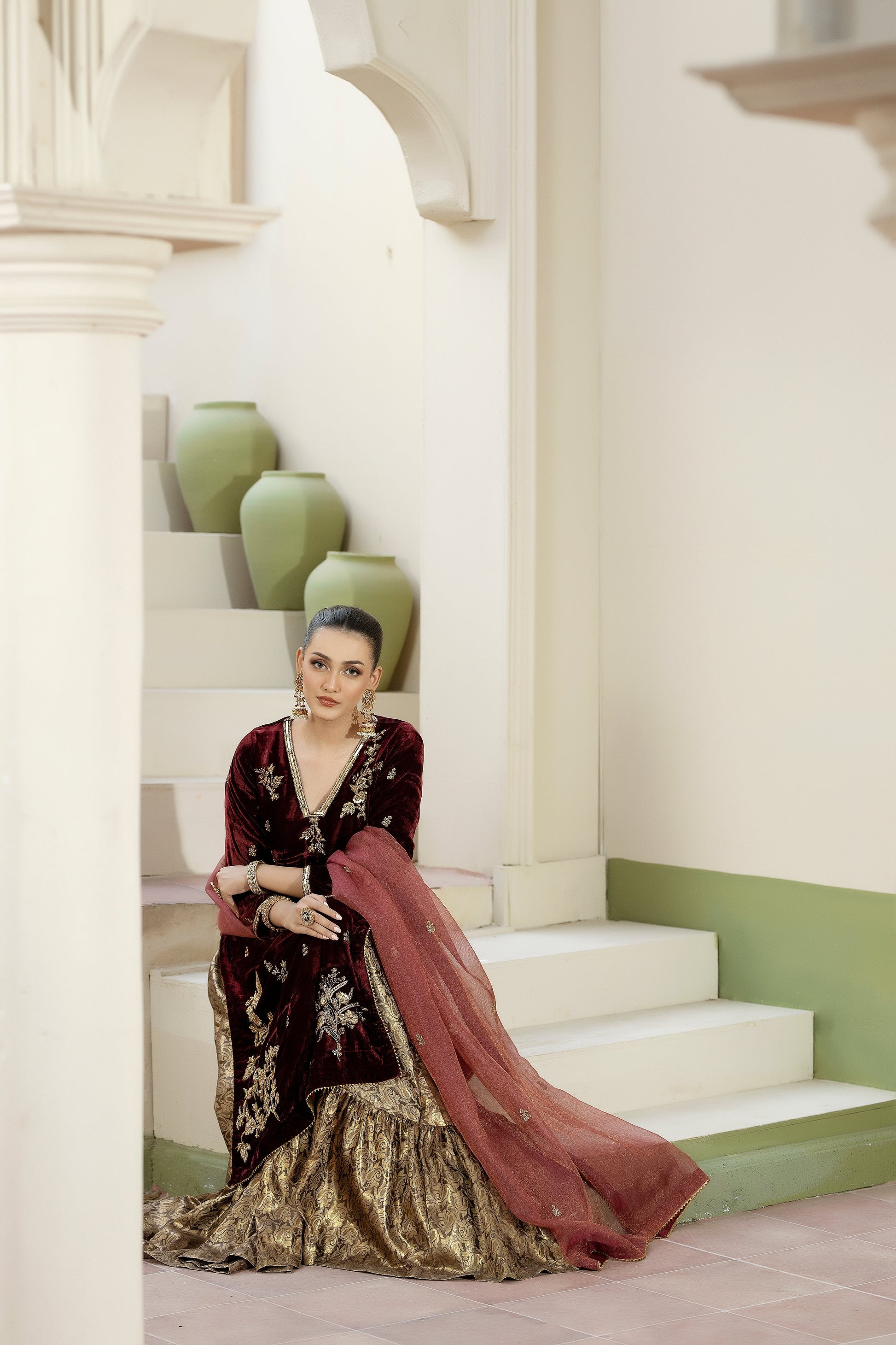 Purple Haze | Suraya Edit | YASNA - Luxury Dress - available at Maria Faisal in UK and USA.