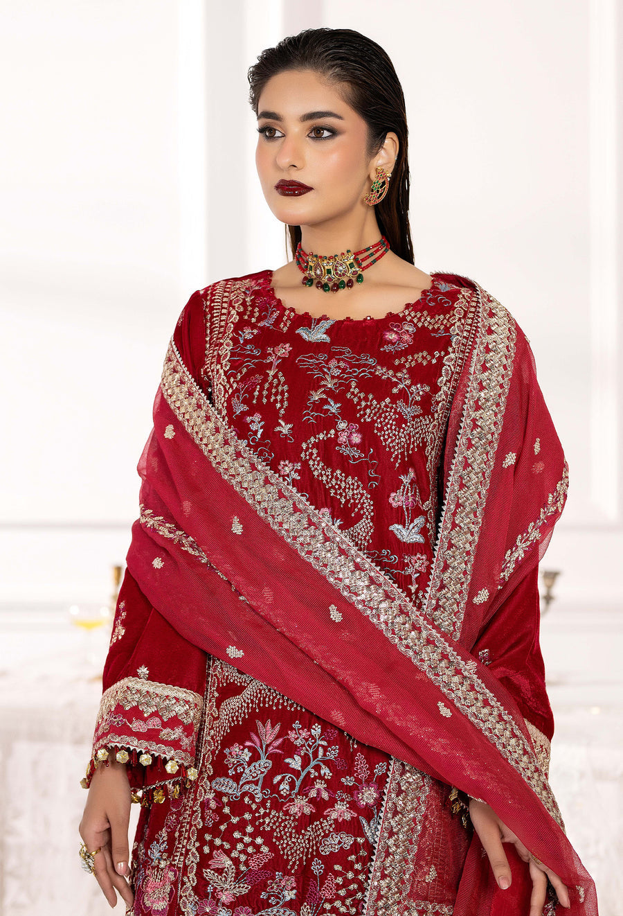 Adans Libas | Velvet 25 | VELVET 7784 - Formal Dress - available at Maria Faisal in UK and USA.