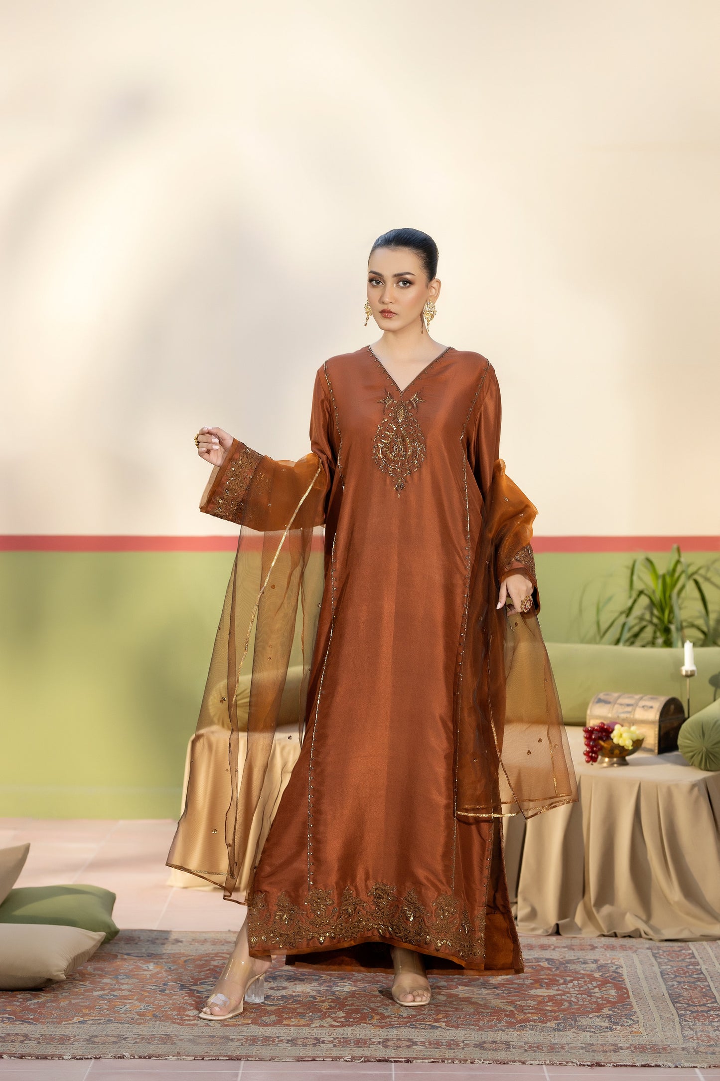 Purple Haze | Suraya Edit | LILA - Luxury Dress - available at Maria Faisal in UK and USA.