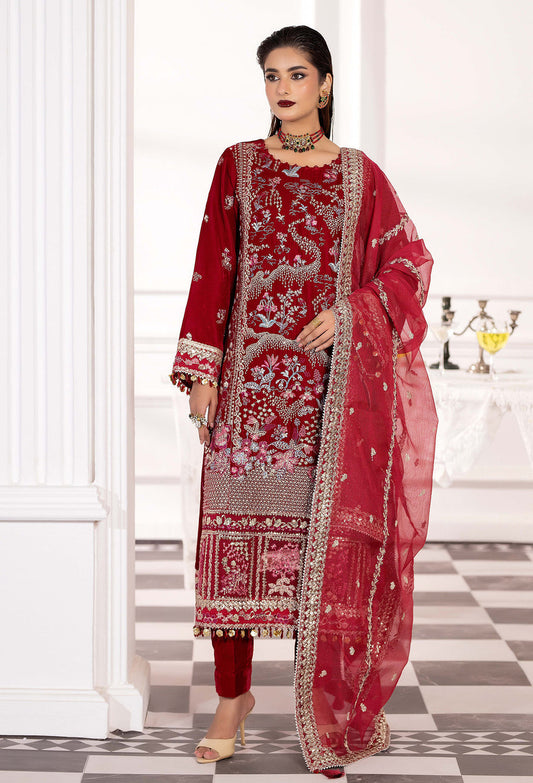 Adans Libas | Velvet 25 | VELVET 7784 - Formal Dress - available at Maria Faisal in UK and USA.