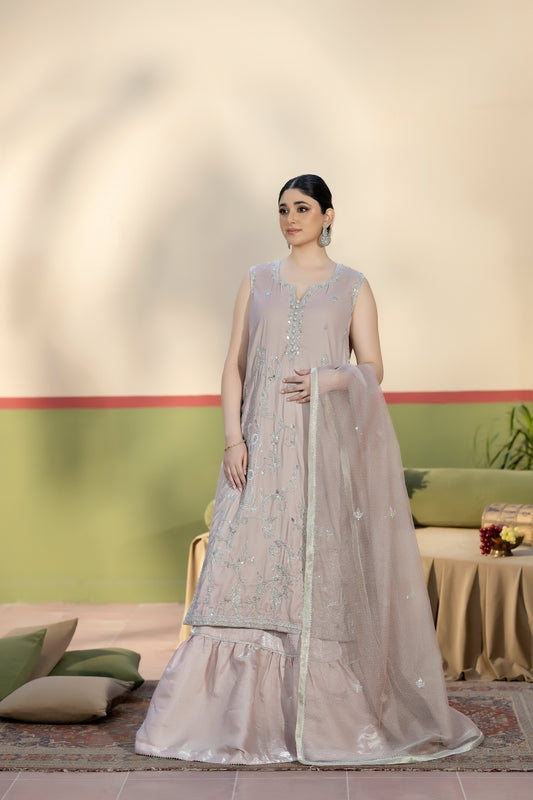 Purple Haze | Suraya Edit | SEHAR - Luxury Dress - available at Maria Faisal in UK and USA.