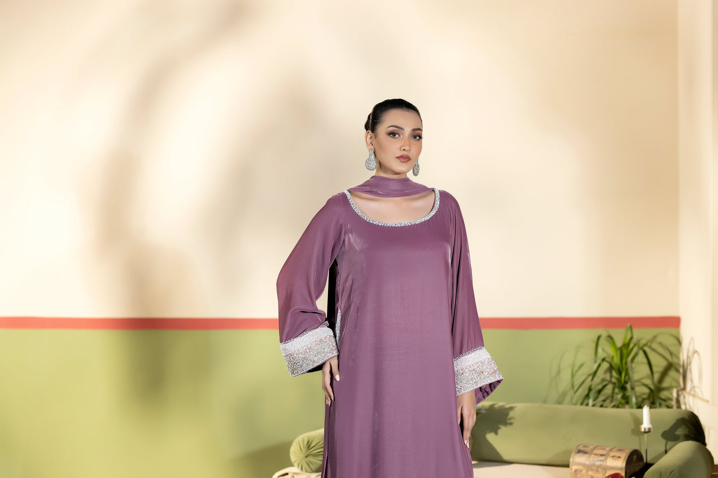 Purple Haze | Suraya Edit | ROYA - Luxury Dress - available at Maria Faisal in UK and USA.