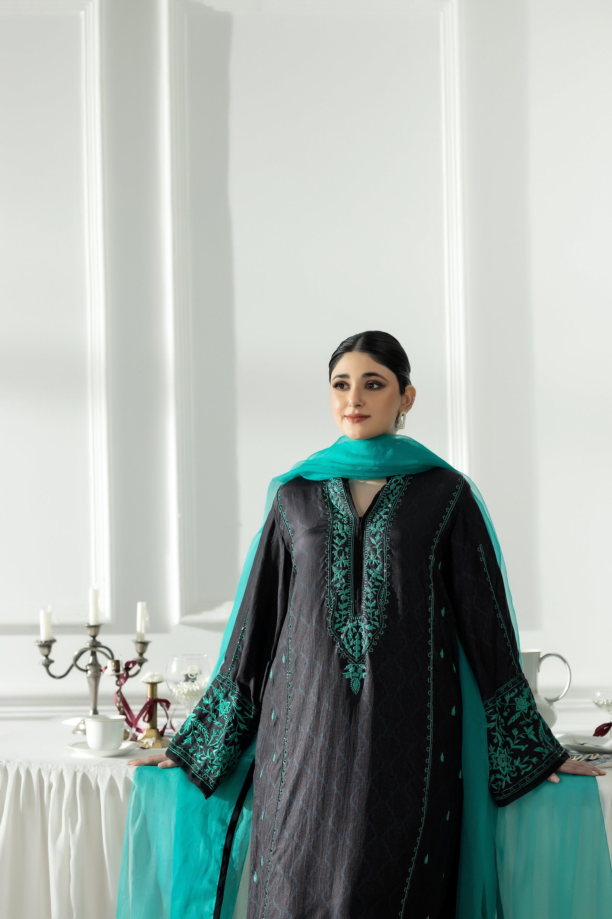 Purple Haze | Suraya Edit | Magnificient - Luxury Dress - available at Maria Faisal in UK and USA.