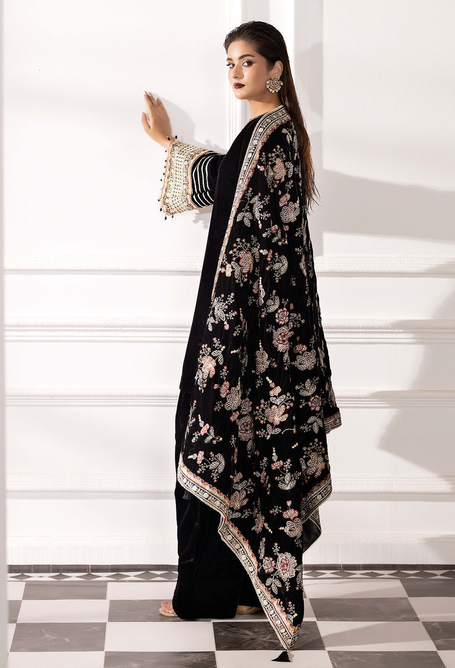 Adans Libas | Velvet 25 | VELVET 7785 - Formal Dress - available at Maria Faisal in UK and USA.