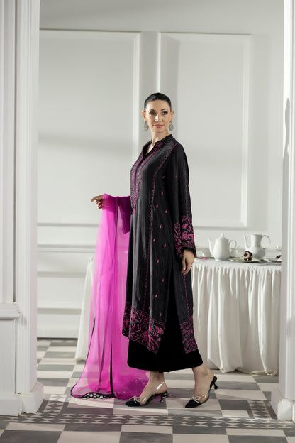 Purple Haze | Suraya Edit | Bedazzled - Luxury Dress - available at Maria Faisal in UK and USA.