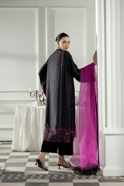 Purple Haze | Suraya Edit | Bedazzled - Luxury Dress - available at Maria Faisal in UK and USA.