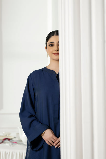 Purple Haze | Suraya Edit | Ethereal in Teal Blue - Luxury Dress - available at Maria Faisal in UK and USA.