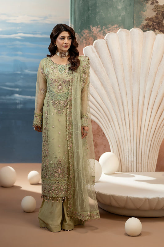 Raeesa Premium | Kimora Luxury Organza | HU-61 - Dress - available at Maria Faisal in UK and USA.