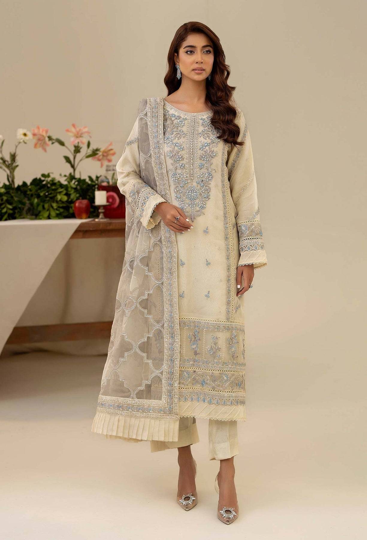 Adans Libas | Tissue De Luxe | DELUXE 444410 by Maria Faisal - Registered Vendor of : Adans Libas - type : Ladies Clothes - 100% original wedding dresses