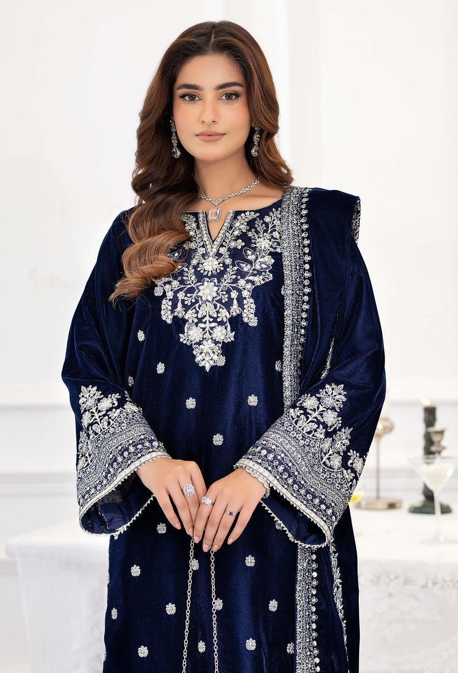 Adans Libas | Velvet 25 | VELVET 7787 - Formal Dress - available at Maria Faisal in UK and USA.