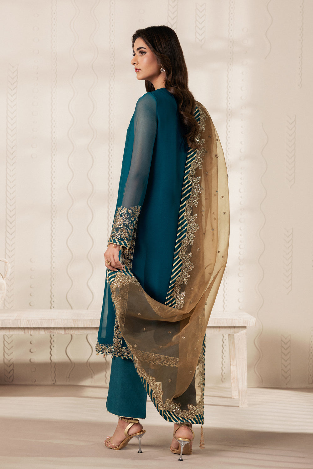 Zarif | Bayaan Formals | JHEEL - Formal Dress - available at Maria Faisal in UK and USA.