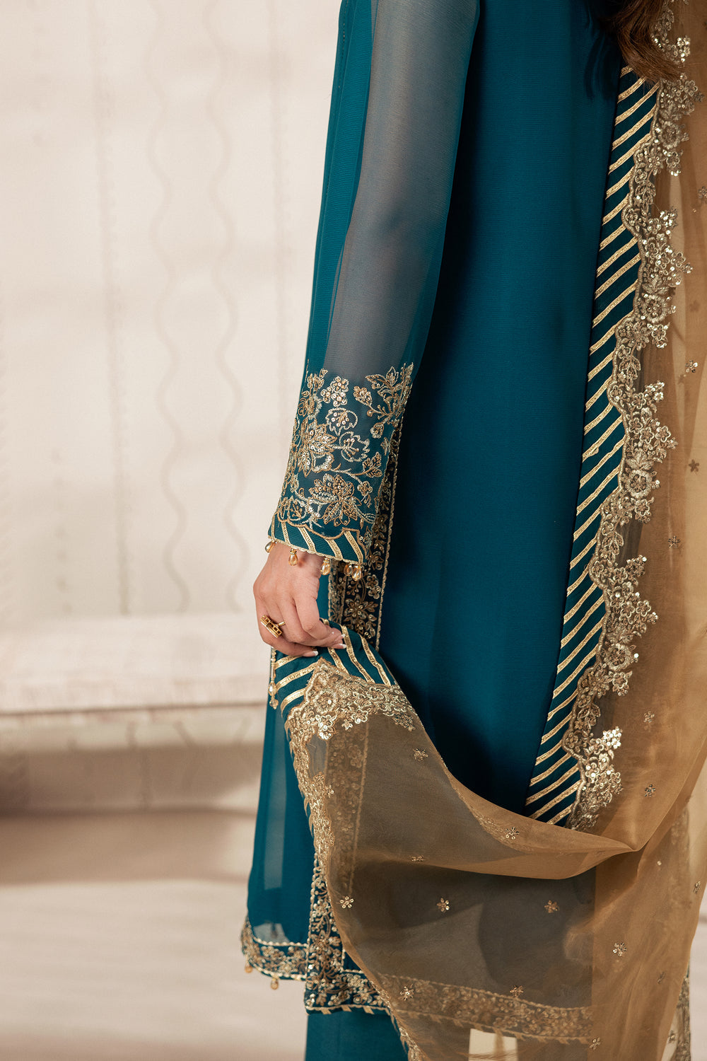Zarif | Bayaan Formals | JHEEL - Formal Dress - available at Maria Faisal in UK and USA.