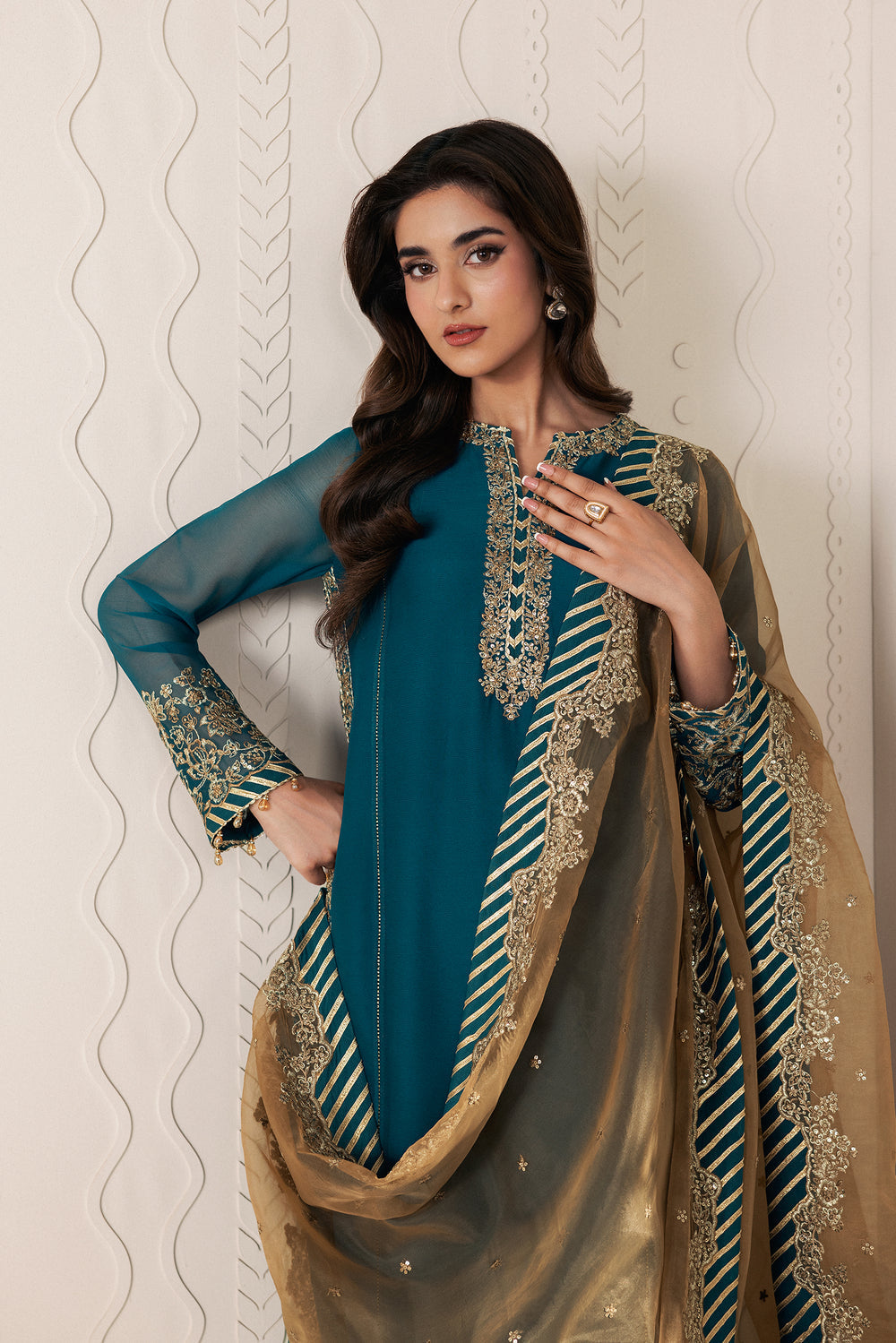 Zarif | Bayaan Formals | JHEEL - Formal Dress - available at Maria Faisal in UK and USA.