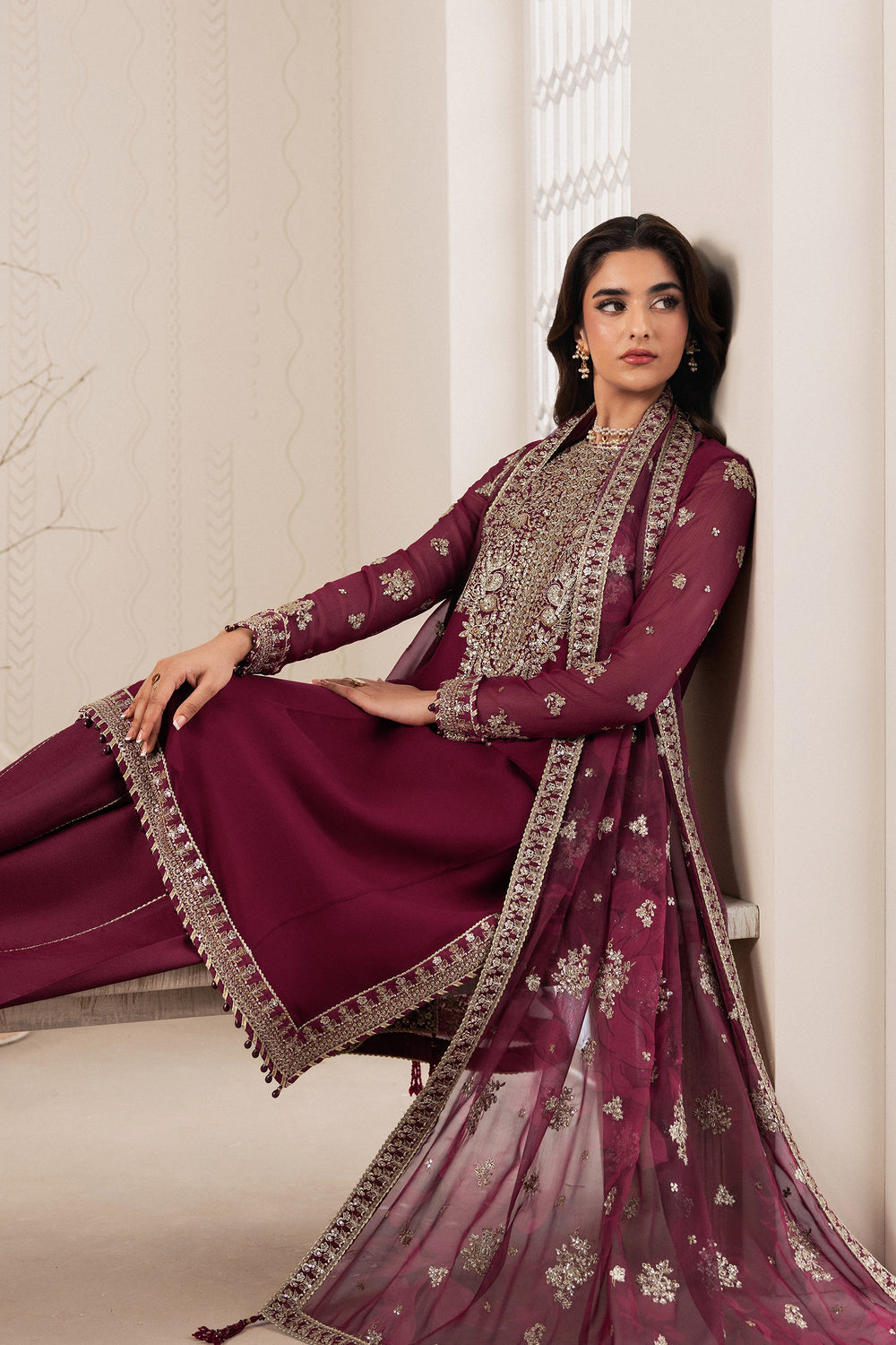 Zarif | Bayaan Formals | NIDAH - Formal Dress - available at Maria Faisal in UK and USA.