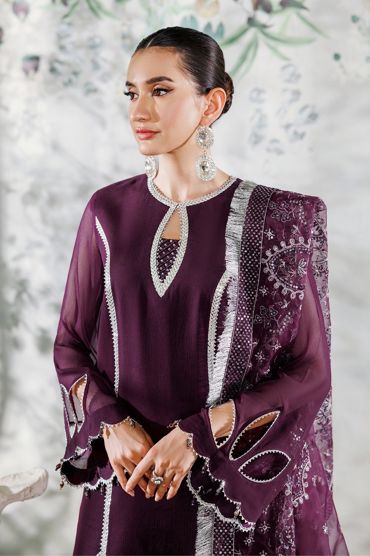 Alizeh | Ready to wear | Purple Dress 3 piece - RTW1023 - Ladies Clothes - Maria Faisal