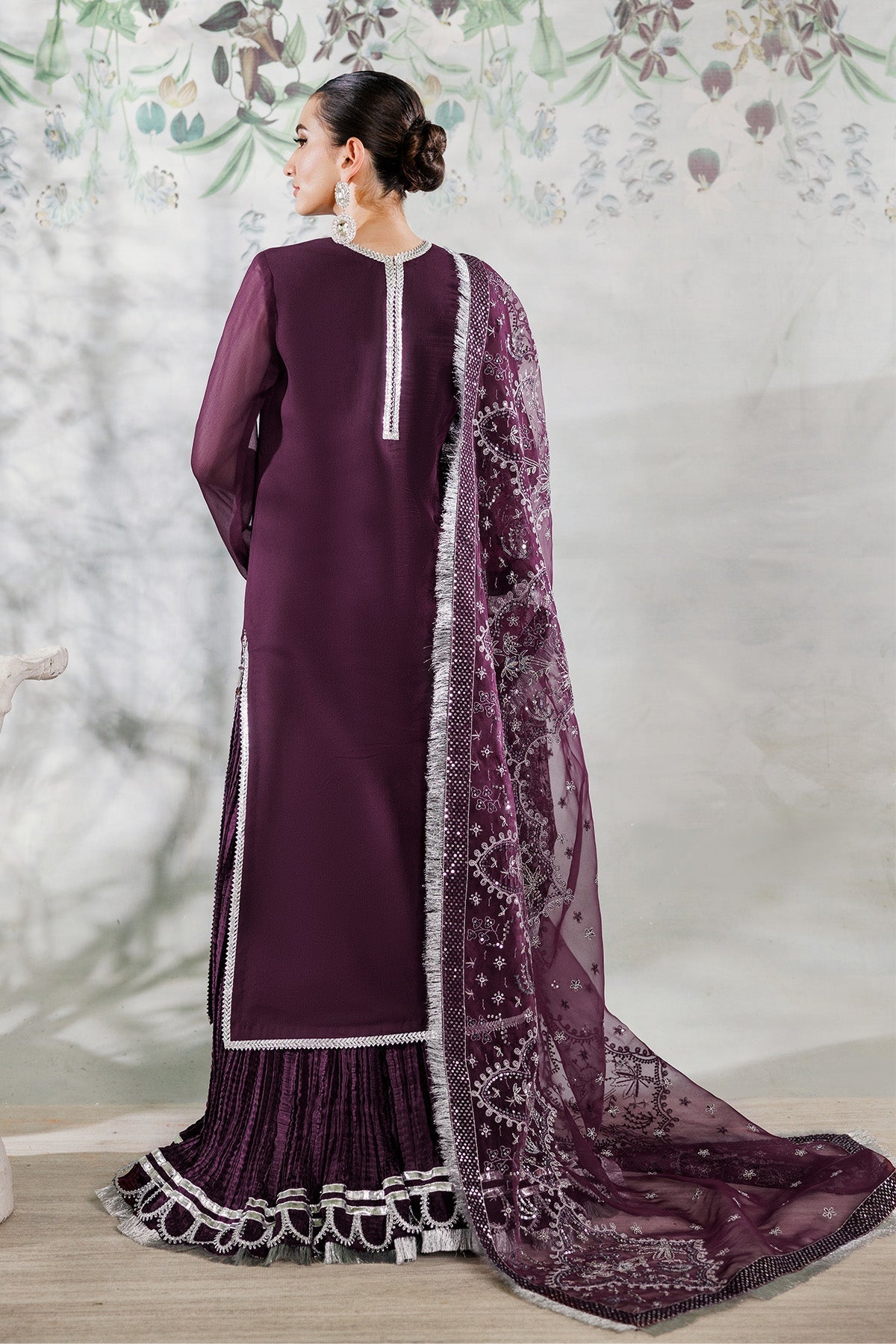 Alizeh | Ready to wear | Purple Dress 3 piece - RTW1023 - Ladies Clothes - Maria Faisal