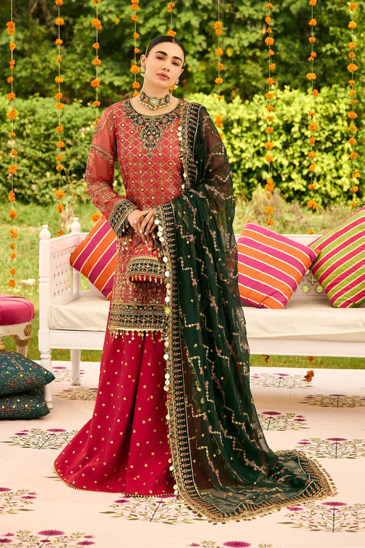 Alizeh | Shehnai The Festive Edit | AF-ZN-2216-Ghoomar - Formal Dress - available at Maria Faisal in UK and USA.