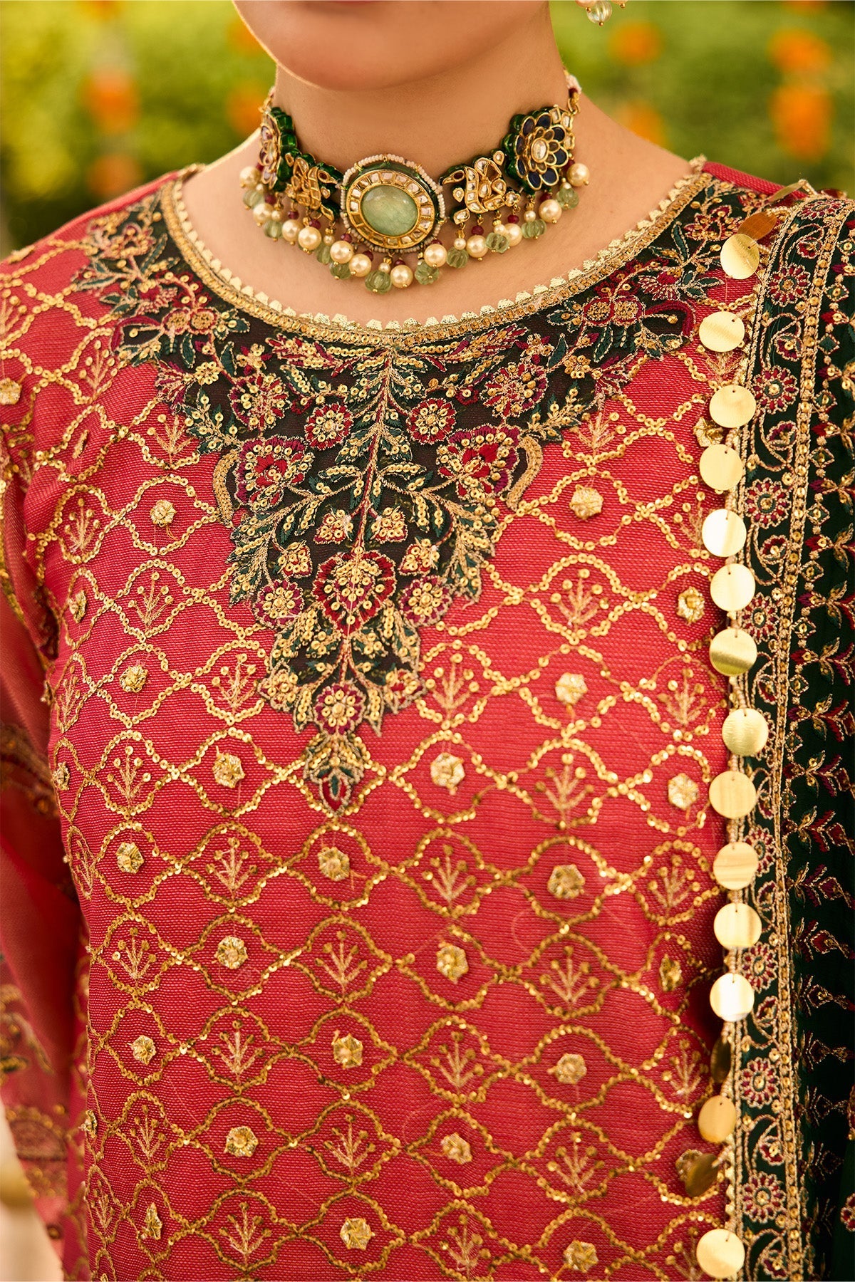 Alizeh | Shehnai The Festive Edit | AF-ZN-2216-Ghoomar - Formal Dress - available at Maria Faisal in UK and USA.