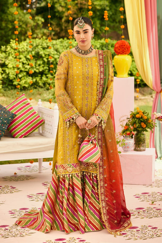 Alizeh | Shehnai The Festive Edit | AF-ZN-2215-Zarposh - Formal Dress - available at Maria Faisal in UK and USA.