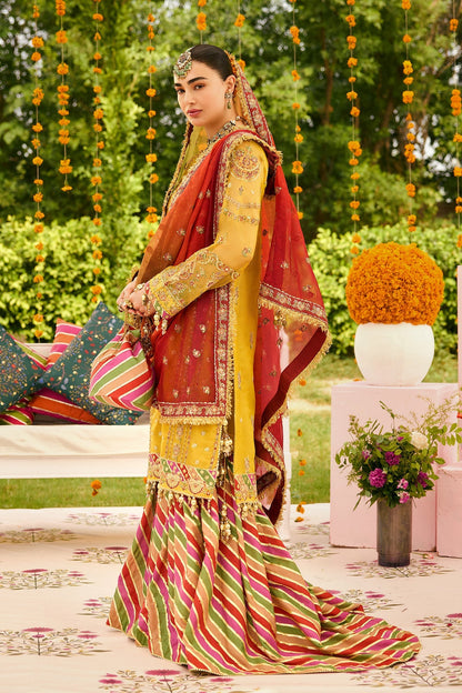 Alizeh | Shehnai The Festive Edit | AF-ZN-2215-Zarposh - Formal Dress - available at Maria Faisal in UK and USA.