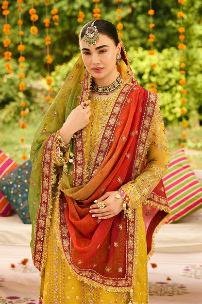 Alizeh | Shehnai The Festive Edit | AF-ZN-2215-Zarposh - Formal Dress - available at Maria Faisal in UK and USA.