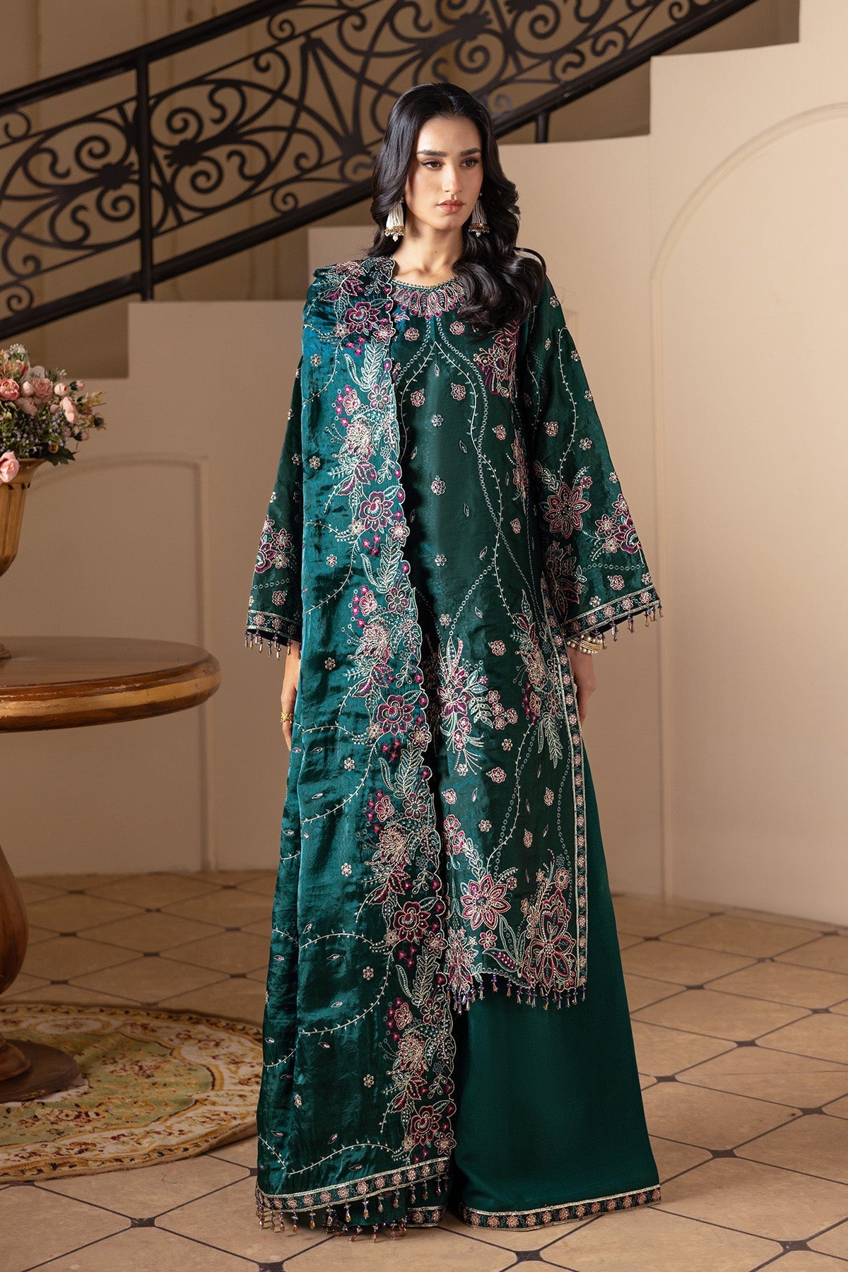 Alizeh | Aaina A Reflection of Elegance | AF-SS-2243-Elif - Dress - available at Maria Faisal in UK and USA.
