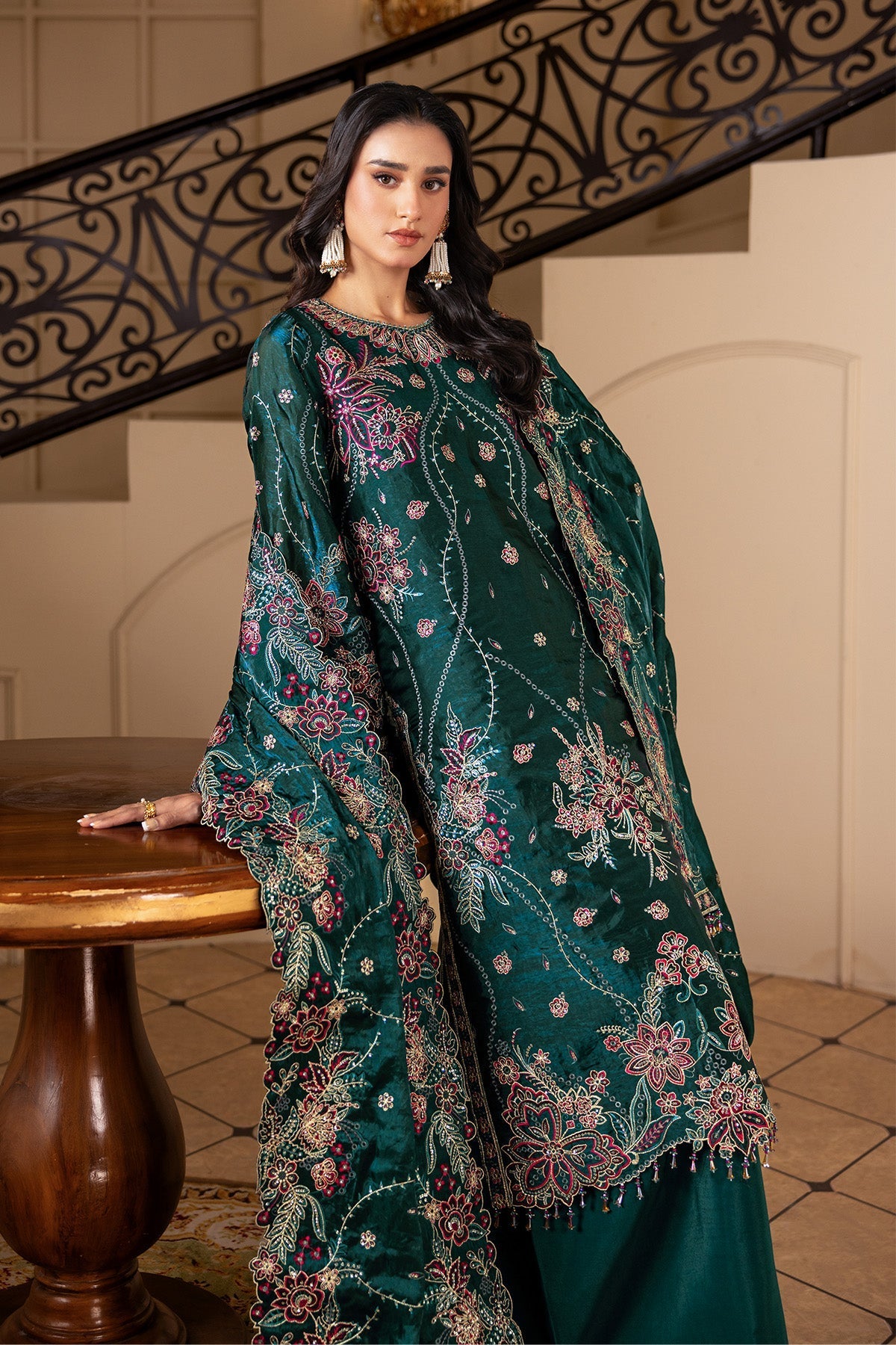 Alizeh | Aaina A Reflection of Elegance | AF-SS-2243-Elif - Dress - available at Maria Faisal in UK and USA.