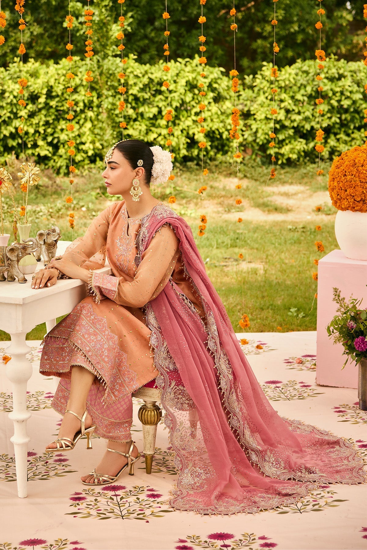 Alizeh | Shehnai The Festive Edit | AF-ZN-2218-Sitara - Formal Dress - available at Maria Faisal in UK and USA.