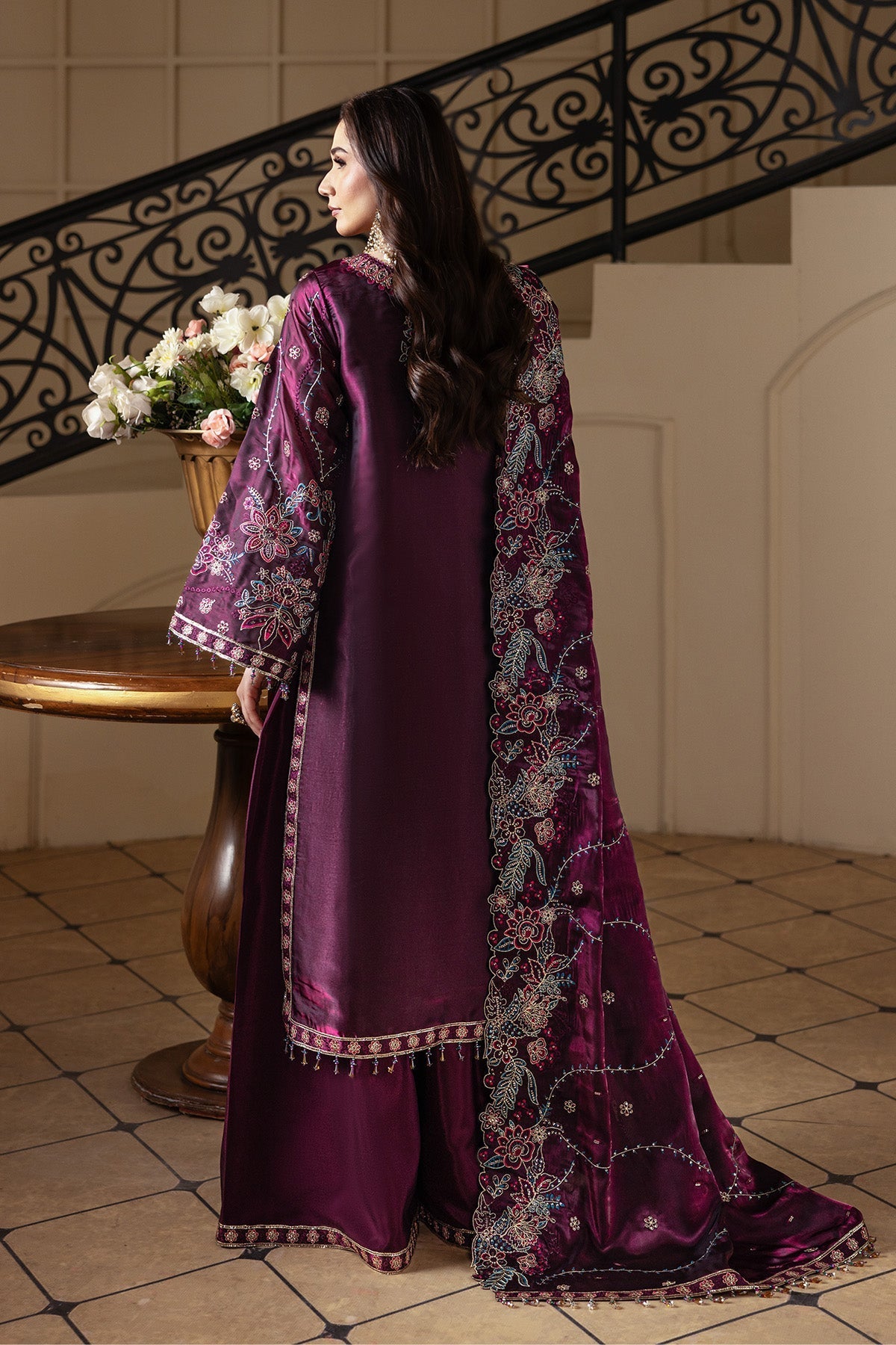 Alizeh | Aaina A Reflection of Elegance | AF-SS-2242-Melisa - Dress - available at Maria Faisal in UK and USA.