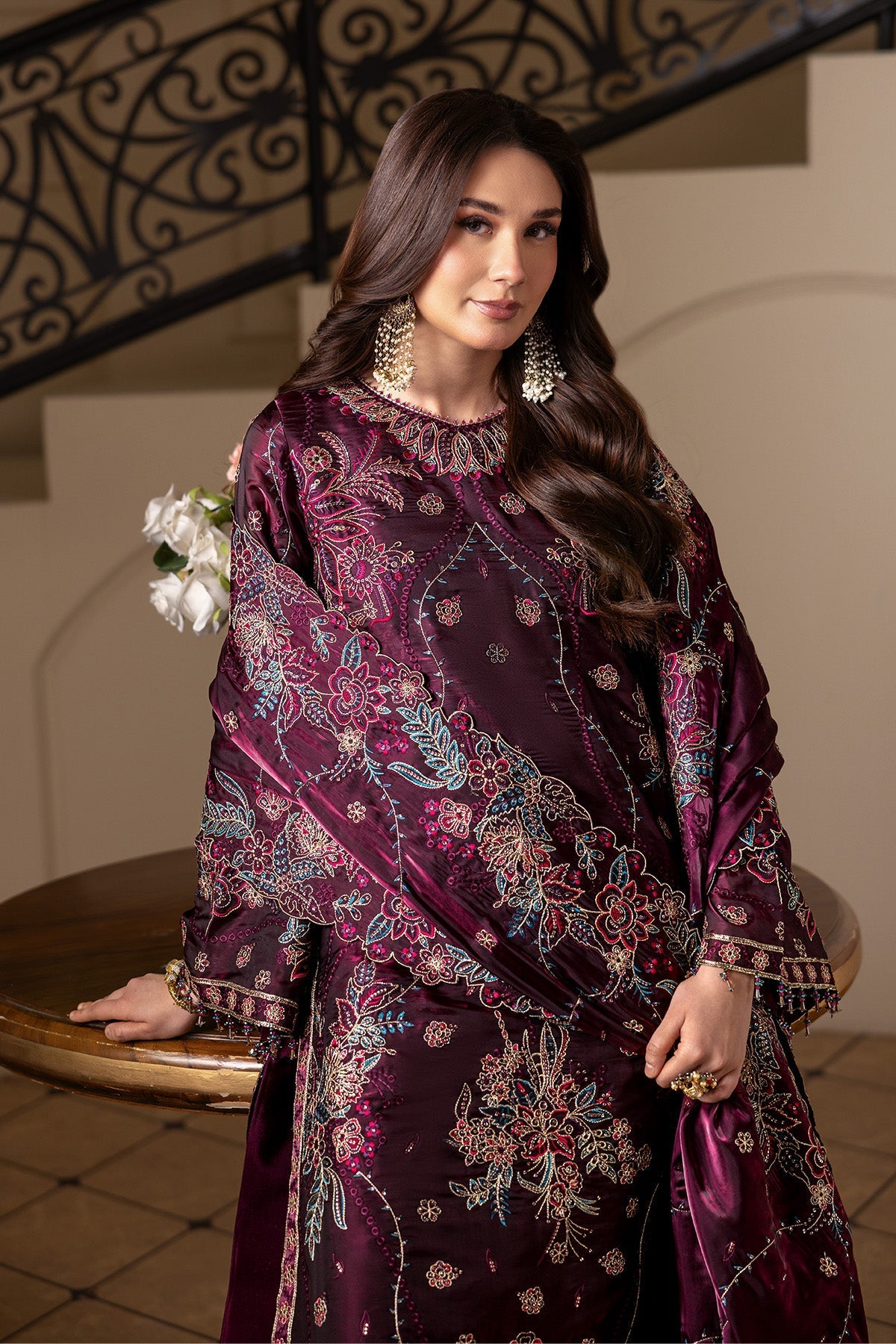 Alizeh | Aaina A Reflection of Elegance | AF-SS-2242-Melisa - Dress - available at Maria Faisal in UK and USA.
