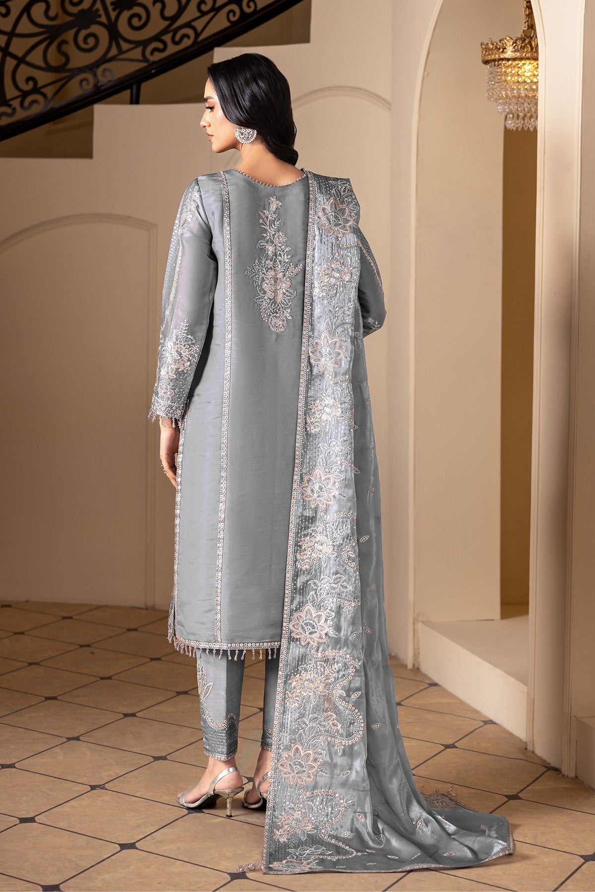 Alizeh | Aaina A Reflection of Elegance | AF-SS-2239-Kundan - Dress - available at Maria Faisal in UK and USA.