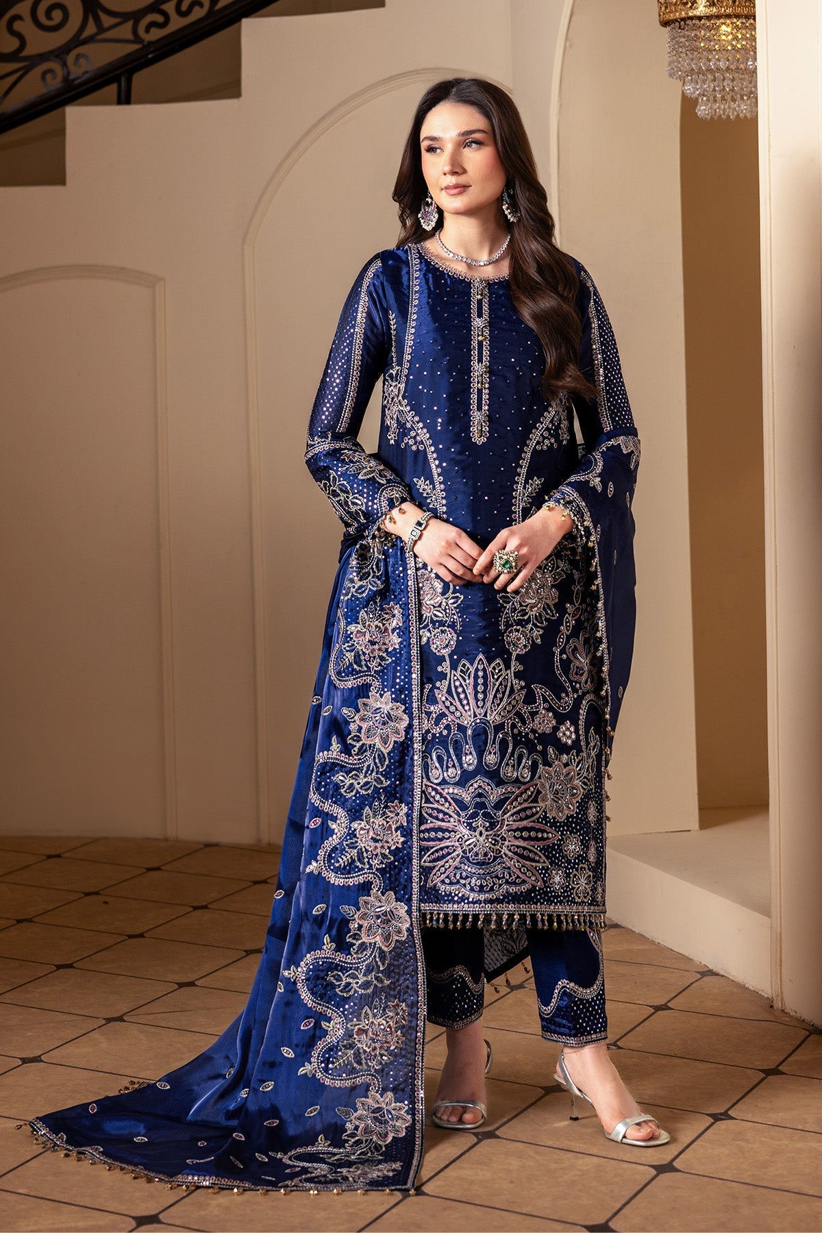 Alizeh | Aaina A Reflection of Elegance | AF-SS-2238-Bano - Dress - available at Maria Faisal in UK and USA.