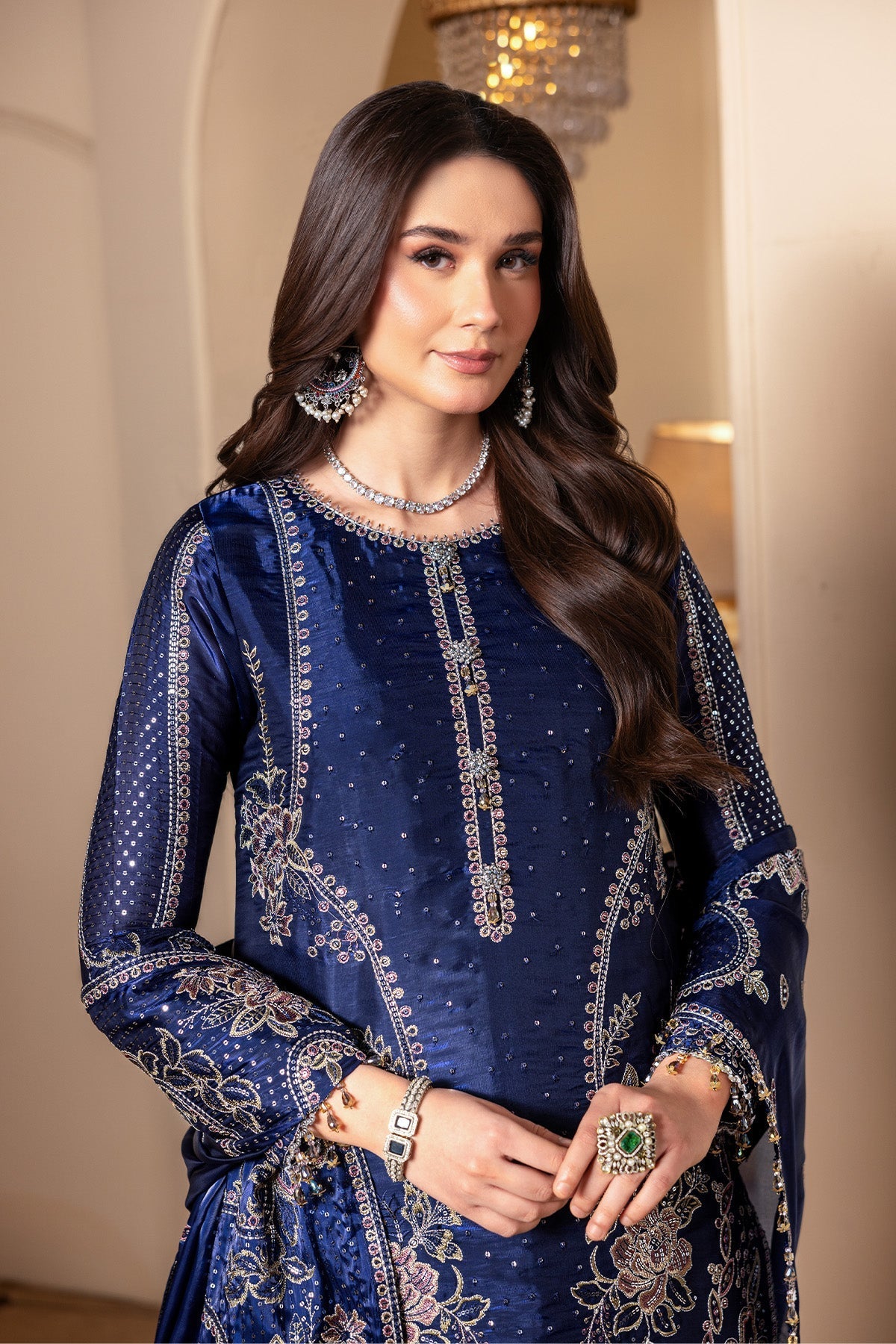 Alizeh | Aaina A Reflection of Elegance | AF-SS-2238-Bano - Dress - available at Maria Faisal in UK and USA.