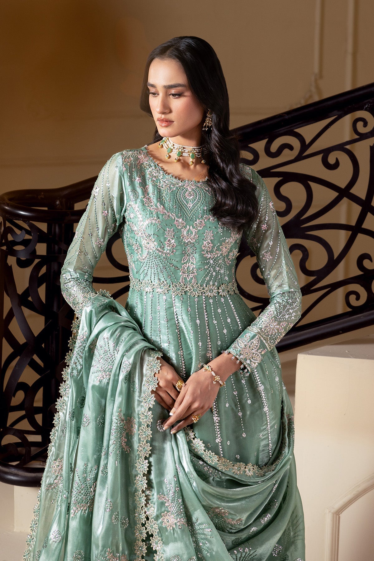 Alizeh | Aaina A Reflection of Elegance | AF-SS-2241-Aidah - Dress - available at Maria Faisal in UK and USA.